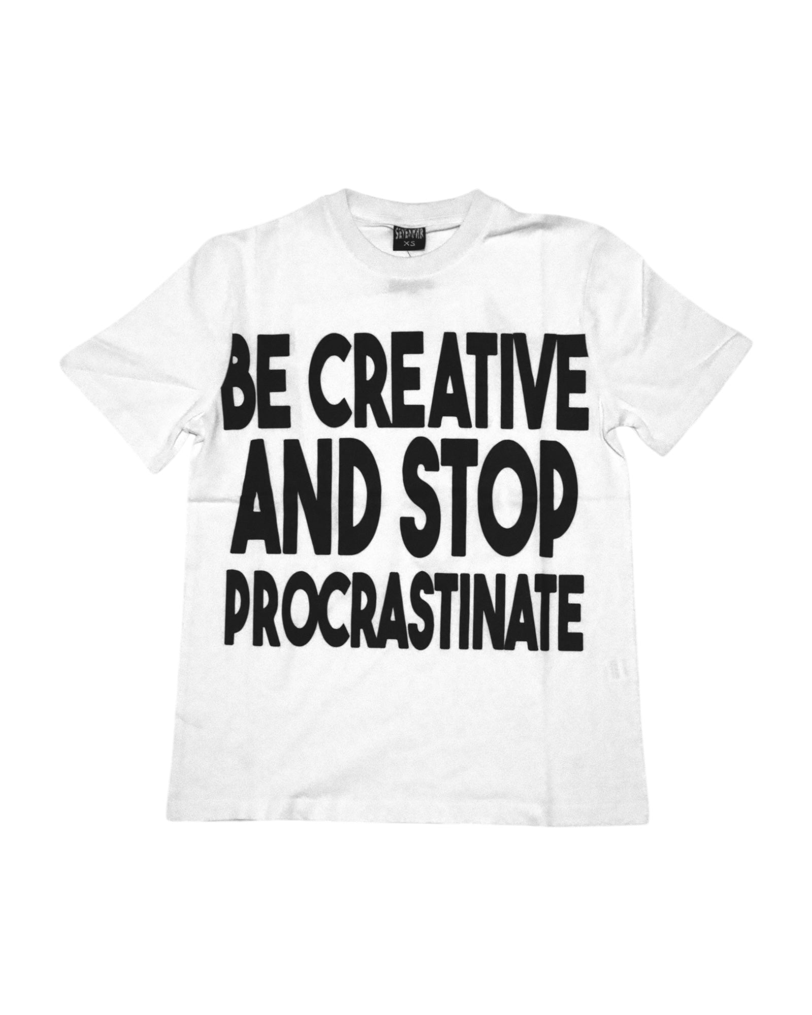 PROCRASTINATE T-SHIRT BLANC